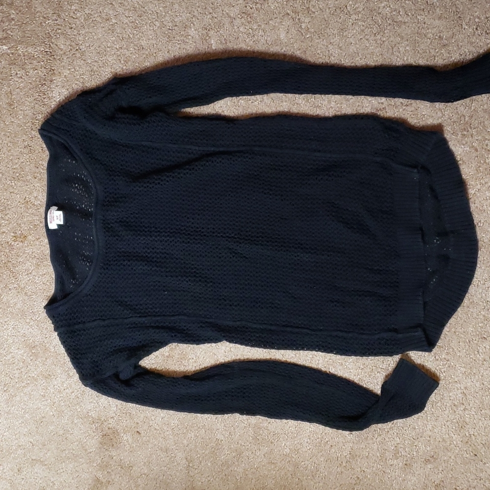 Fish net knit sweater